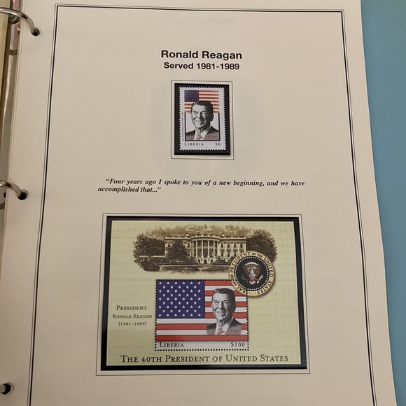 Stamp book: America Presidents - Picture 10 of 13